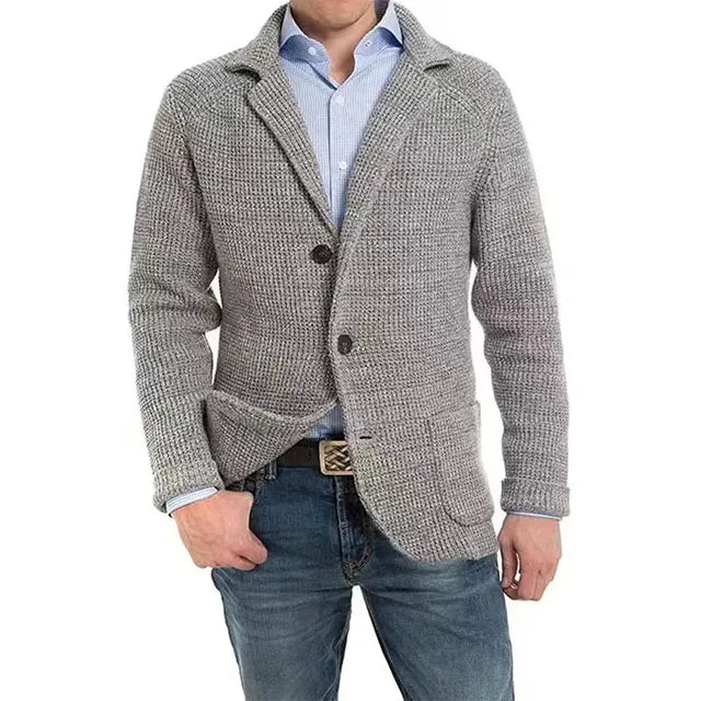 Men's Knitted Cardigan with Button Detail 0