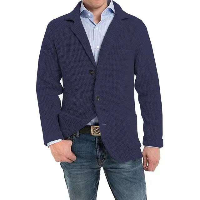 Men's Knitted Cardigan with Button Detail 4