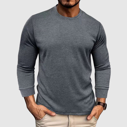 Men's Knitted High Collar Shirt 0