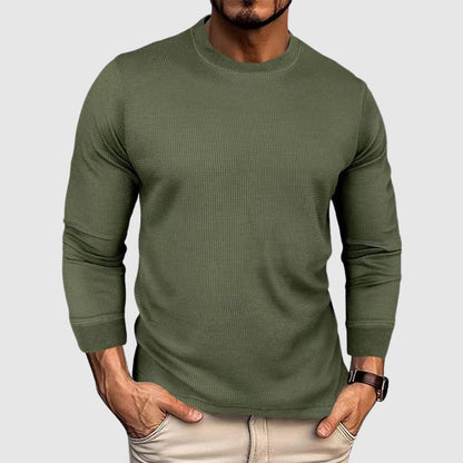 Men's Knitted High Collar Shirt 2