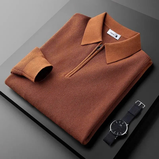 Men's Knitted Polo Shirt - Comfortable and Stylish Polo Shirts 0
