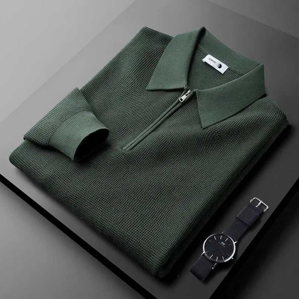 Men's Knitted Polo Shirt - Comfortable and Stylish Polo Shirts 1