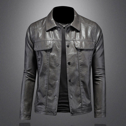 Men's Leather Biker Jacket for Motorcycle Riders 2