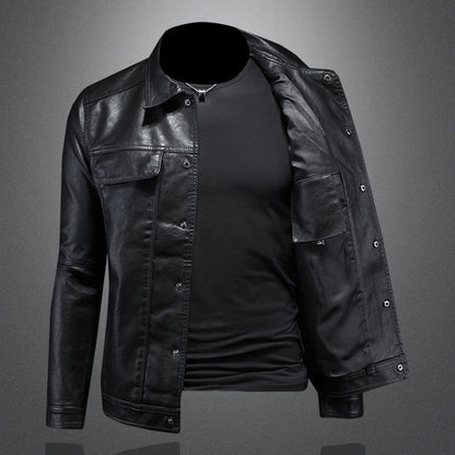 Men's Leather Biker Jacket for Motorcycle Riders 3