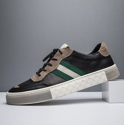 Men's Leather Casual Sneakers - Comfortable Everyday Trainers 2