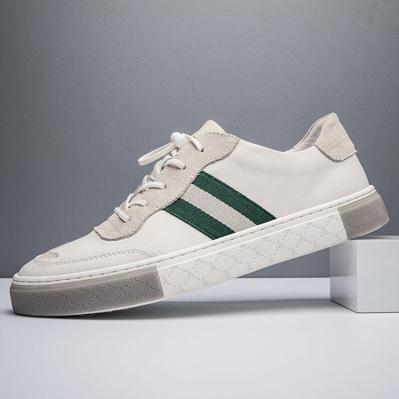 Men's Leather Casual Sneakers - Comfortable Everyday Trainers 4