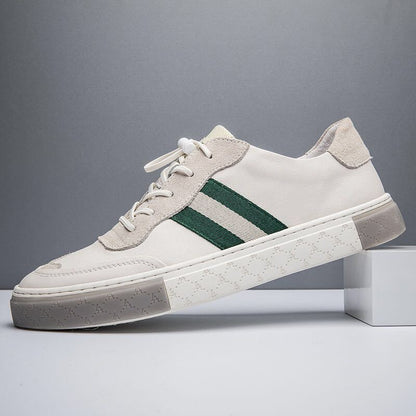 Men's Leather Casual Sneakers - Comfortable Everyday Trainers 4