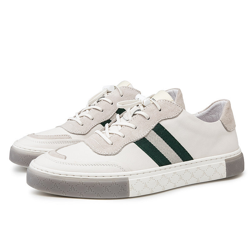 Men's Leather Casual Sneakers - Comfortable Everyday Trainers 6