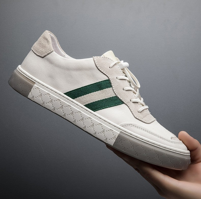 Men's Leather Casual Sneakers - Comfortable Everyday Trainers 7