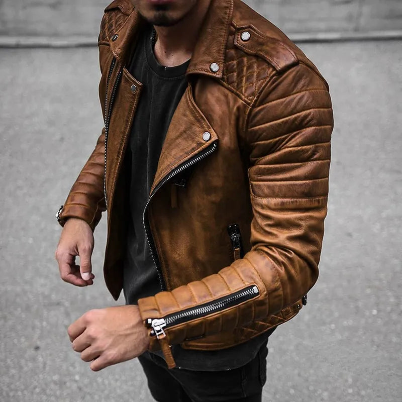 Men's Leather Jacket - Stylish Premium Quality Outerwear 0