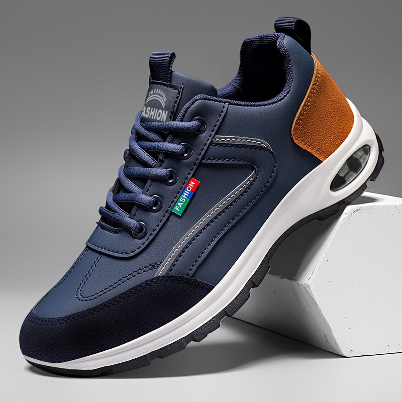 Men's Leather Sneakers with Anti-Slip Sole 2