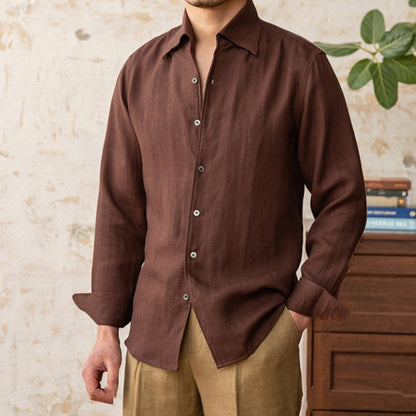 Men's Light Button-Up Shirt for Casual Wear 1