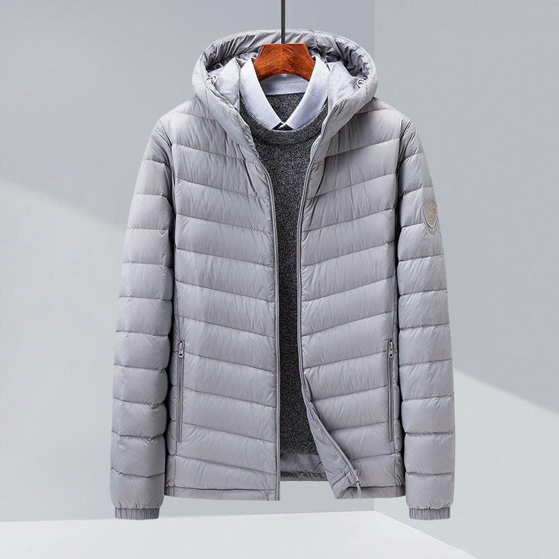 Men's Light Hooded Down Jacket 4