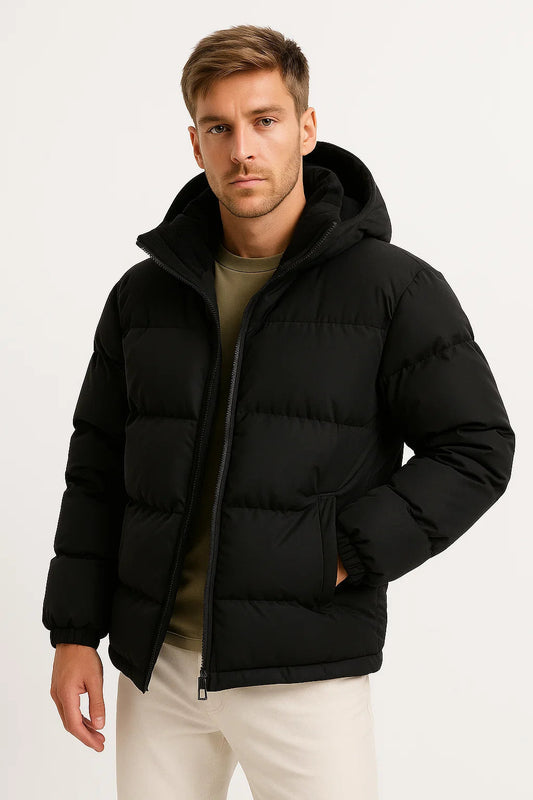 Men's Lightweight Hooded Puffer Jacket 0