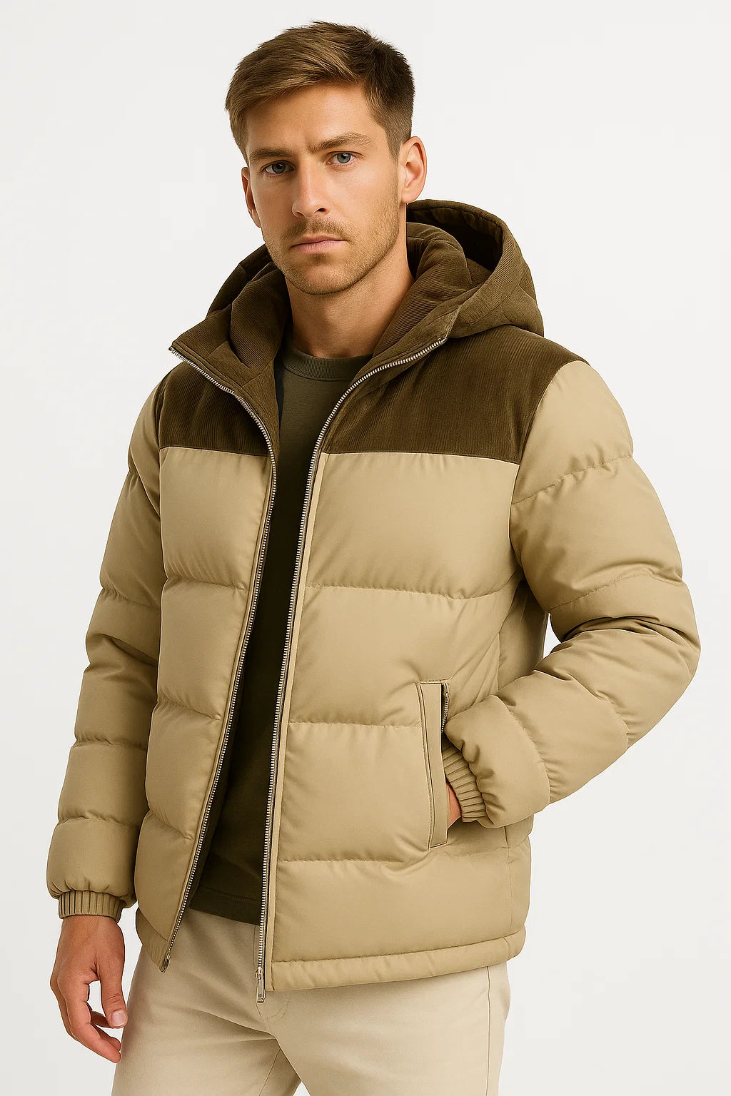 Men's Lightweight Hooded Puffer Jacket 3