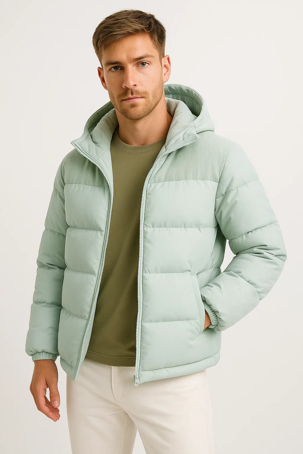 Men's Lightweight Hooded Puffer Jacket 6
