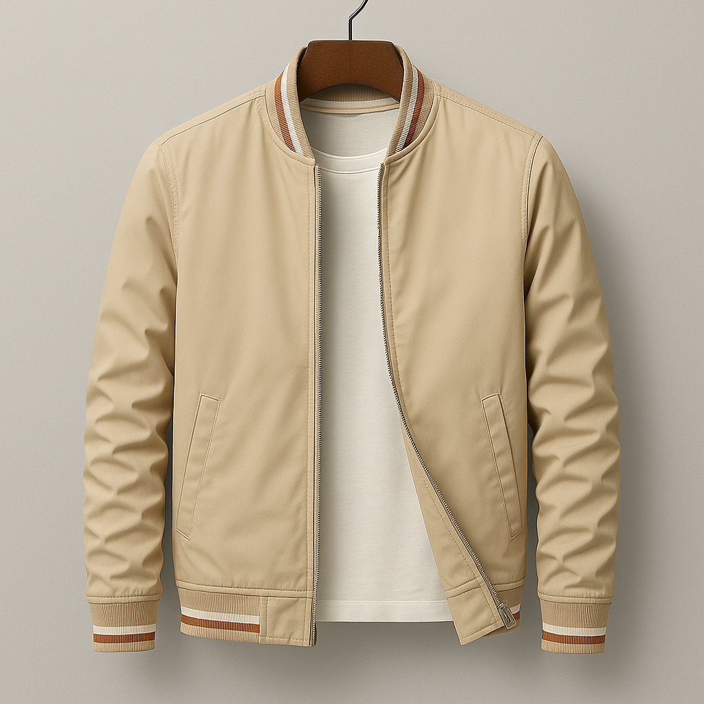 Men's Lightweight Zip-Up Bomber Jacket 5