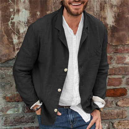 Men's Linen Blazer Jacket for Casual and Formal Wear 4
