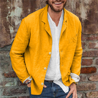 Men's Linen Blazer Jacket for Casual and Formal Wear 7