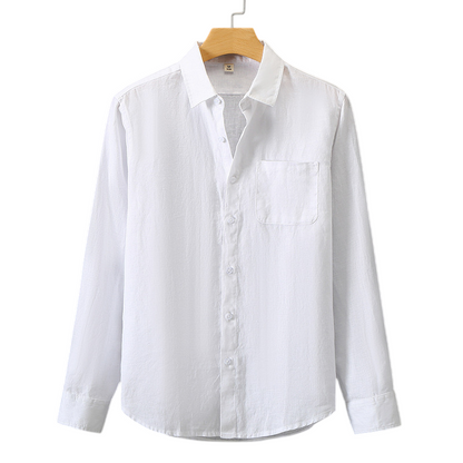 Men's Linen Button-Up Shirt 2