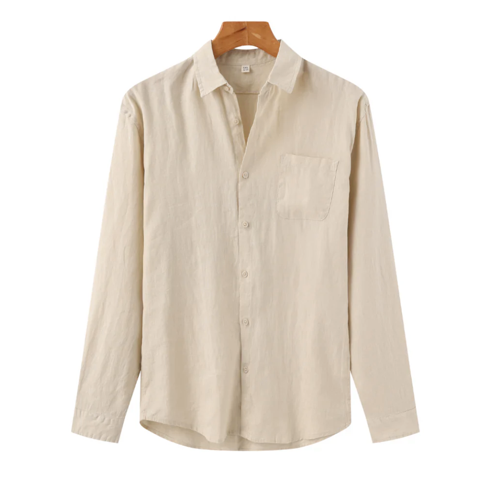 Men's Linen Button-Up Shirt 4