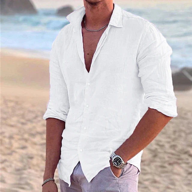 Men's Linen Relaxed Fit Shirt 3