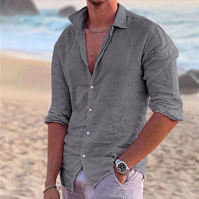 Men's Linen Relaxed Fit Shirt 4