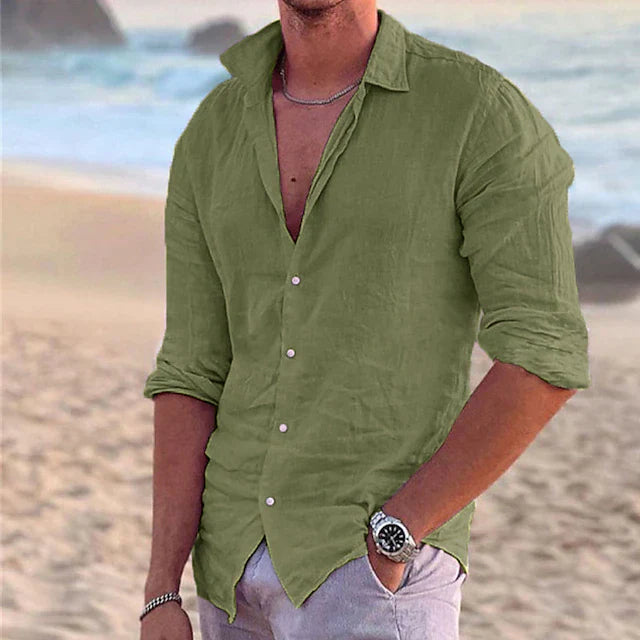 Men's Linen Relaxed Fit Shirt 7