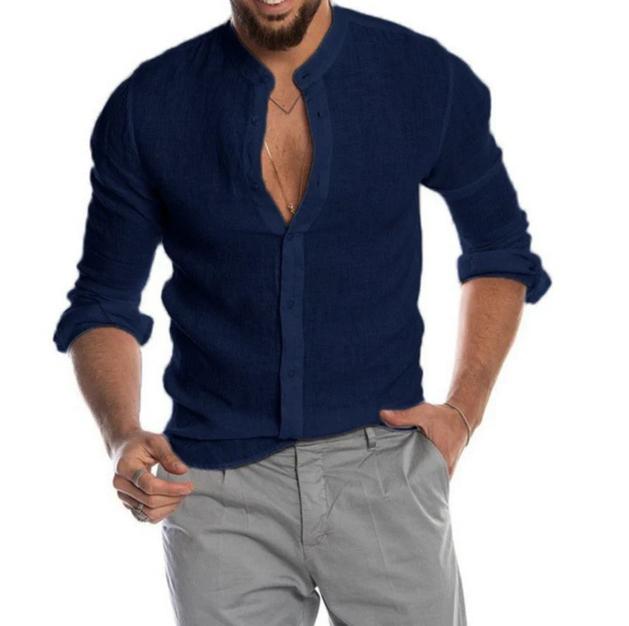 Men's Linen Shirt - Classic Summer Style 1
