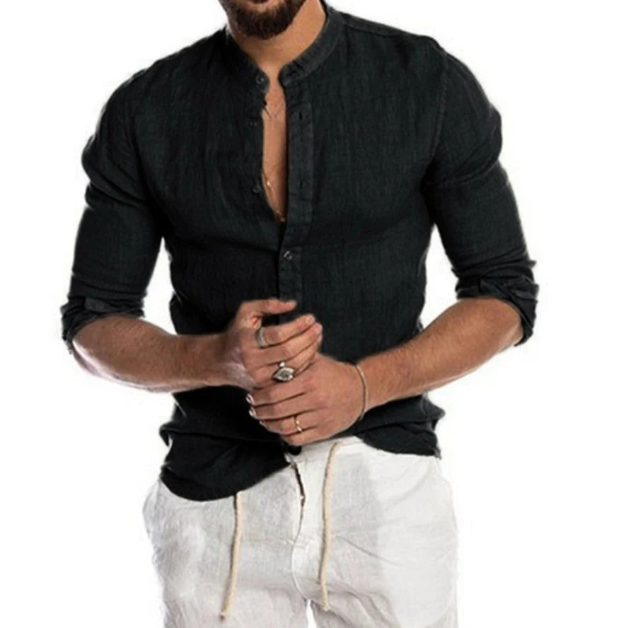 Men's Linen Shirt - Classic Summer Style 3