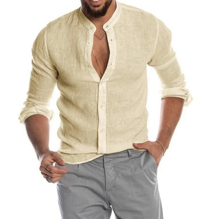 Men's Linen Shirt - Classic Summer Style 4