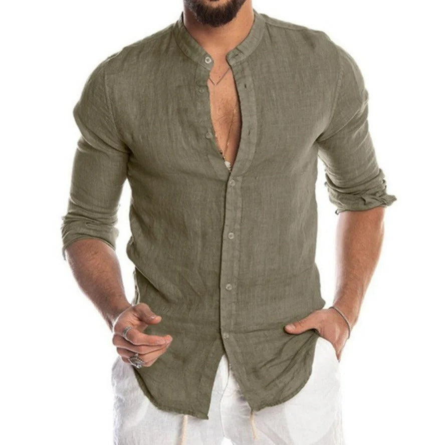Men's Linen Shirt - Classic Summer Style 6