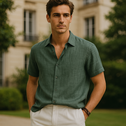 Men's Linen Shirt - Stylish & Comfortable Casual Wear 0