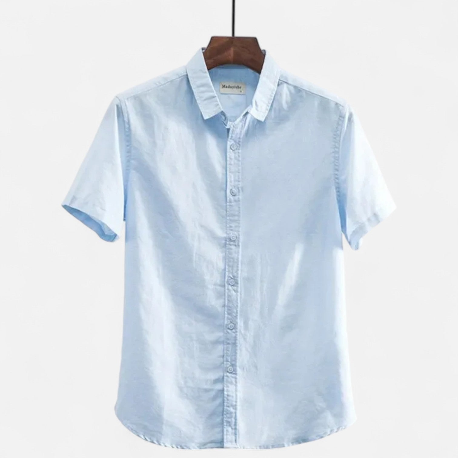 Men's Linen Short-Sleeved Shirt for Summer Comfort 3