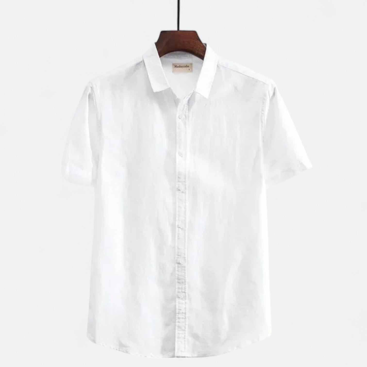 Men's Linen Short-Sleeved Shirt for Summer Comfort 4
