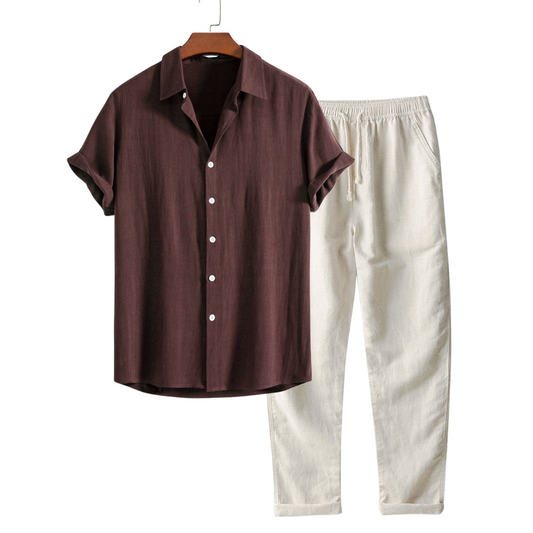 Men's Linen Summer Set 0