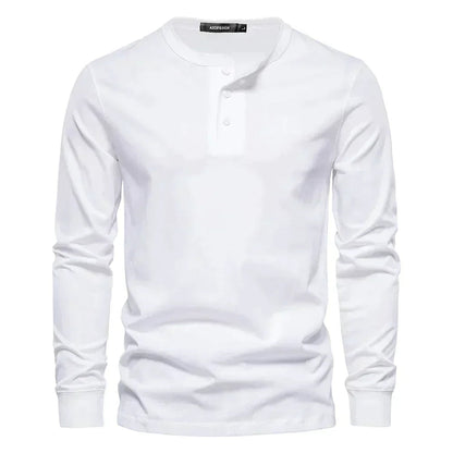 Men's Long Sleeve Henley T-Shirt 4