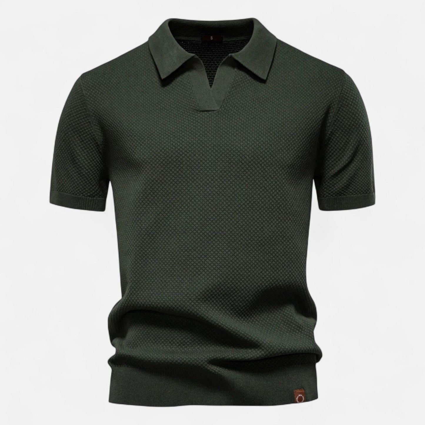 Men's Long Sleeve Knit Polo Shirt - Casual Golf Polos 10