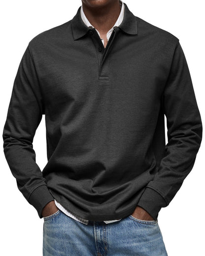 Men's Long Sleeve Polo Shirt - Casual and Comfortable 2