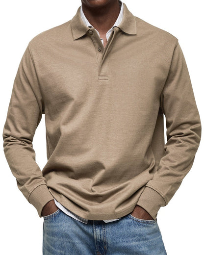 Men's Long Sleeve Polo Shirt - Casual and Comfortable 6