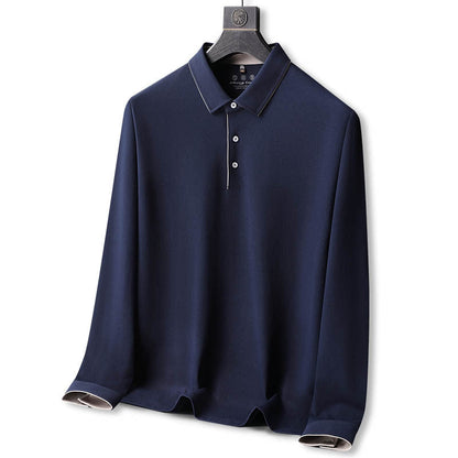 Men's Long Sleeve Polo Shirt - Comfortable Casual Style 3