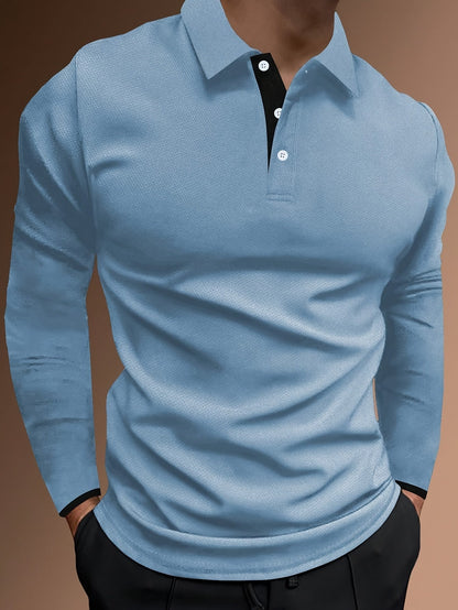 Men's Long Sleeve Polo Shirt 11