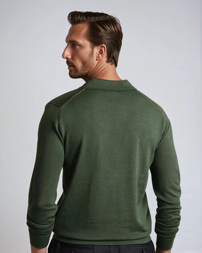 Men's Long Sleeve Polo Shirt 1