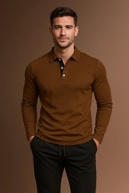 Men's Long Sleeve Polo Shirt 2