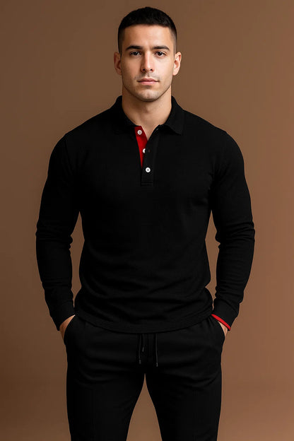 Men's Long Sleeve Polo Shirt 4