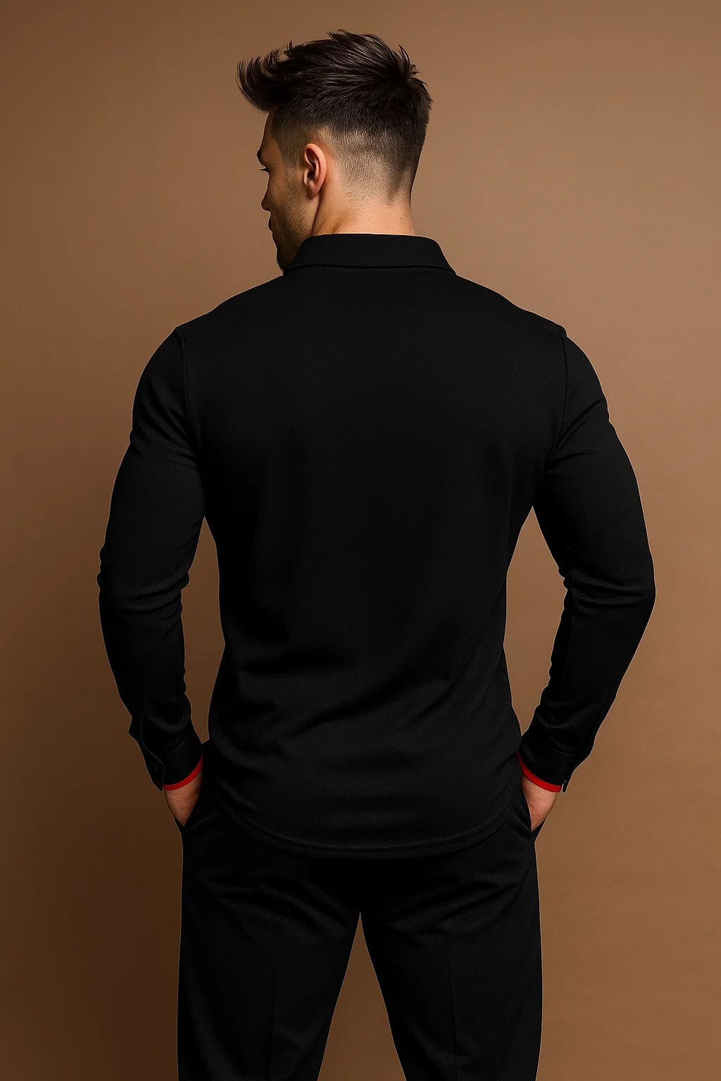 Men's Long Sleeve Polo Shirt 5
