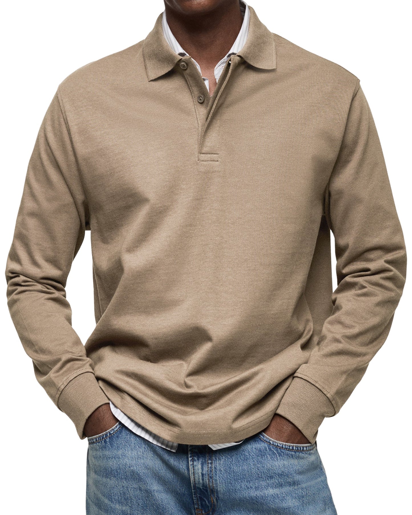 Men's Long Sleeve Polo Shirt 6