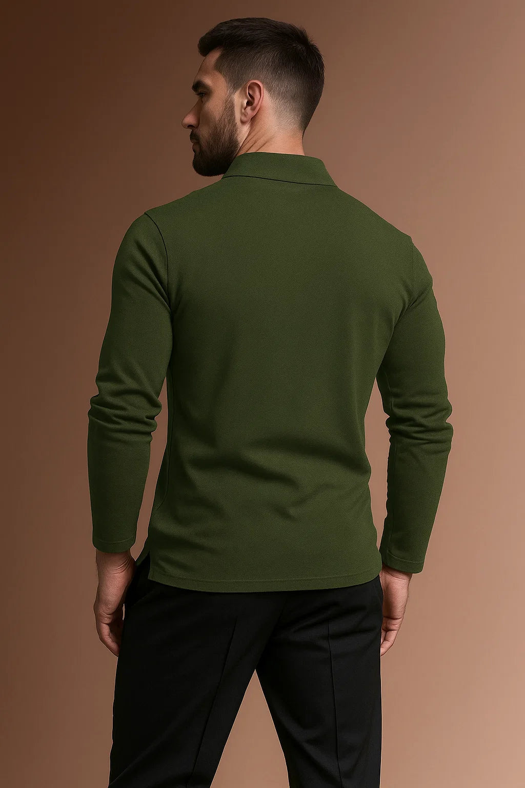 Men's Long Sleeve Polo Shirt 7