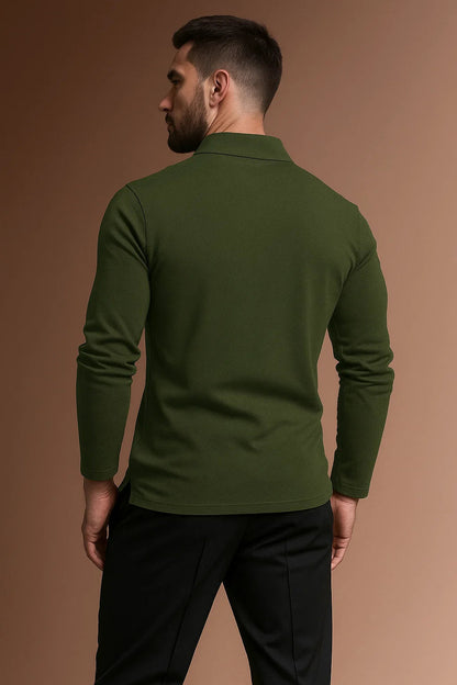 Men's Long Sleeve Polo Shirt 7