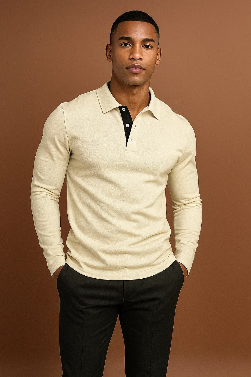 Men's Long Sleeve Polo Shirt 8